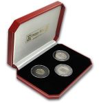 1990 Isle of Man 3-Coin Penny Black Stamp Proof Set