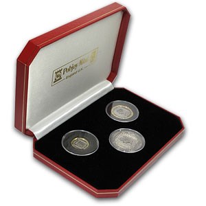 1990 Isle of Man 3-Coin Penny Black Stamp Proof Set