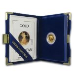 1990-P 1/10 oz Proof American Gold Eagle (w/Box & COA)