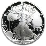1990-S 1 oz Proof American Silver Eagle (w/Box & COA)