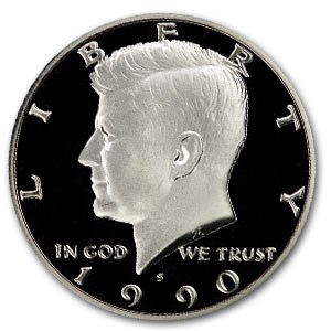 1990-S Kennedy Half Dollar Gem Proof