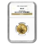 1991 1/4 oz American Gold Eagle MS-69 NGC