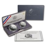 1991 2-Coin Mount Rushmore Proof Set (w/Box & COA)