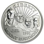 1991-D Mount Rushmore 1/2 Dollar Clad Commem BU (Capsule only)
