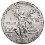 1991 Mexico 1 oz Silver Libertad BU (Abrasions)