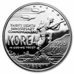 1991-P Korean War $1 Silver Commem Proof (w/Box & COA)