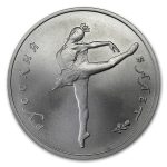 1991 Russia 1/2 oz Palladium Ballerina BU