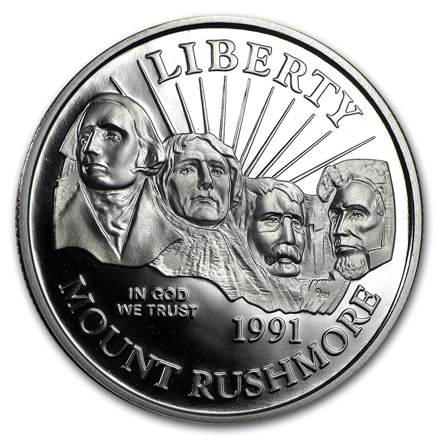 1991-S Mount Rushmore 1/2 Dollar Clad Commem Proof (Capsule only)