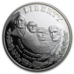 1991-S Mount Rushmore $1 Silver Commem Proof (Capsule only)