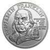 1992 1 oz Silver Ben Franklin Firefighters Medal Commem BU