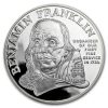 1992 1 oz Silver Ben Franklin Firefighters Medal Proof