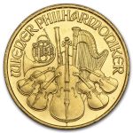 1992 Austria 1/10 oz Gold Philharmonic BU