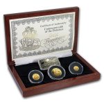 1992 Bahamas 4-Piece Gold/Silver Flamingos Proof Set