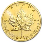 1992 Canada 1/10 oz Gold Maple Leaf BU