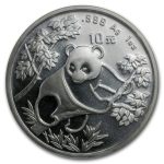 1992 China 1 oz Silver Panda Small Date BU (Sealed)