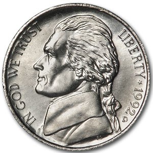1992-D Jefferson Nickel BU