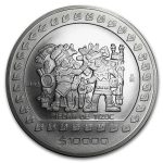 1992 Mexico 5 oz Silver 10,000 Pesos BU