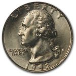 1992-P Washington Quarter BU