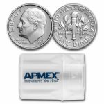 1992-S Roosevelt Dime 50-Coin Roll Proof (Silver)