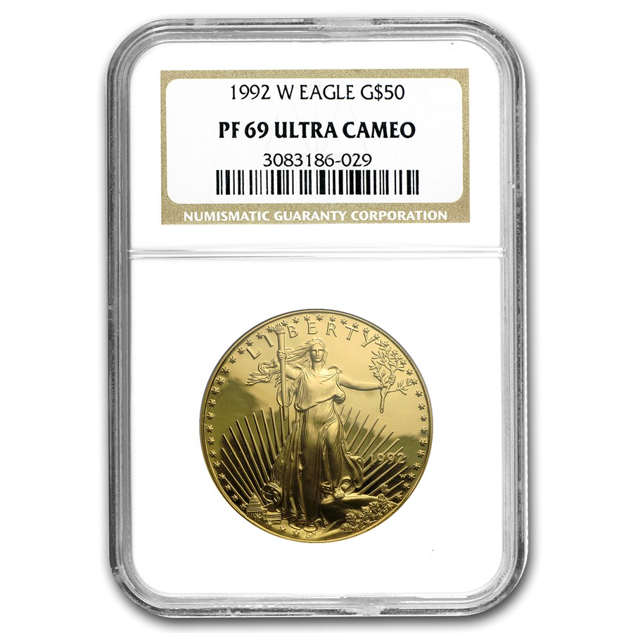 1992-W 1 oz Proof American Gold Eagle PF-69 NGC