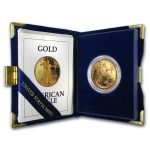 1992-W 1 oz Proof American Gold Eagle (w/Box & COA)