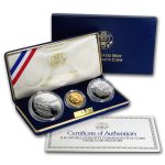 1993 3-Coin Commem Bill of Rights Proof Set (w/Box & COA)