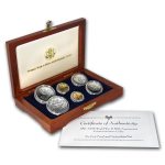 1993 6-Coin Commem World War II Set BU & Proof (w/Box & COA)