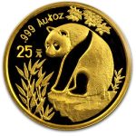 1993 China 1/4 oz Gold Panda Large Date BU (Sealed)