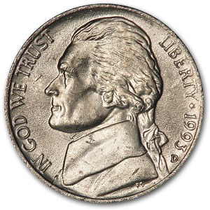 1993-D Jefferson Nickel BU