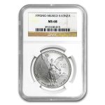1993 Mexico 1 oz Silver Libertad MS-68 NGC