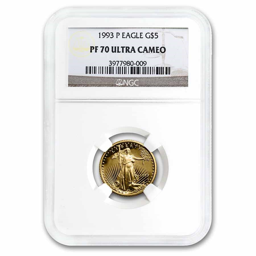 1993-P 1/10 oz Proof American Gold Eagle PF-70 UCAM NGC