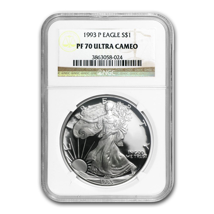 1993-P Proof American Silver Eagle PF-70 NGC