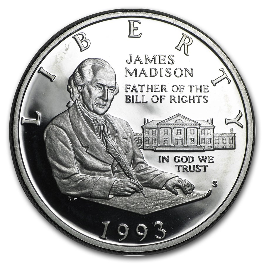 1993-S Bill of Rights 1/2 Dollar Silver Commem Prf (Capsule Only)