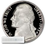 1993-S Jefferson Nickel 40-Coin Roll Proof