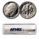 1993-S Roosevelt Dime 50-Coin Roll Gem Proof (Silver)