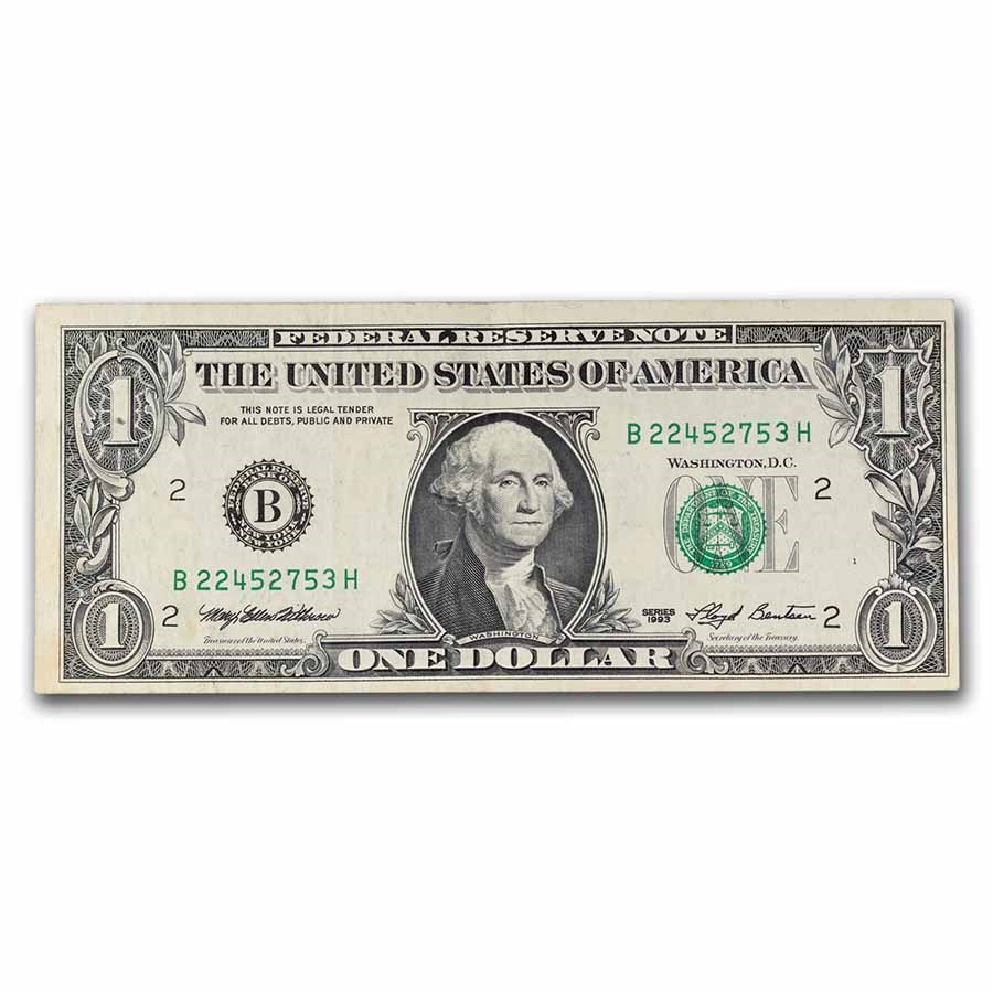 1993s $1.00 FRN Avg Circ (District of Our Choice)