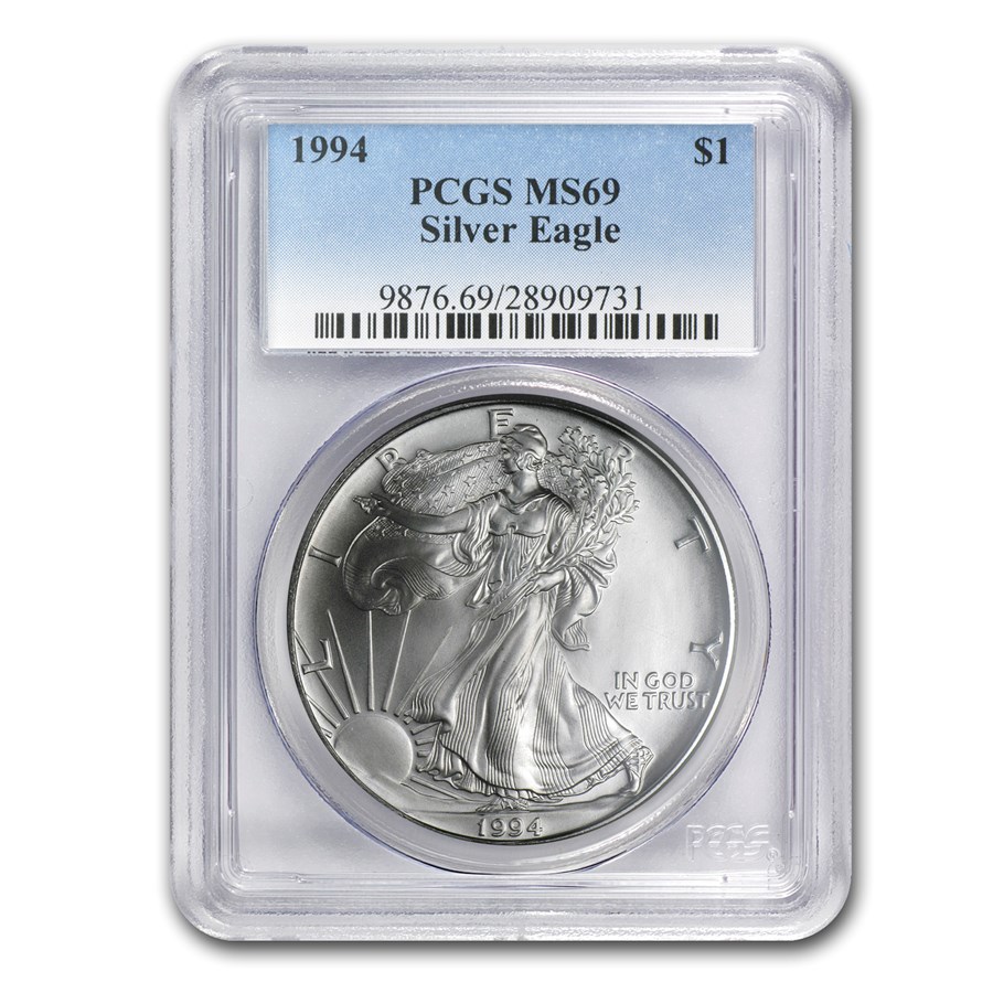 1994 American Silver Eagle MS-69 PCGS