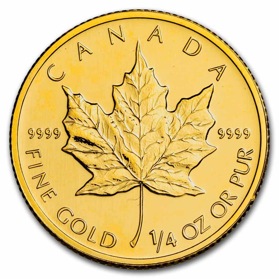 1994 Canada 1/4 oz Gold Maple Leaf BU