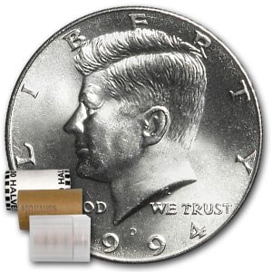 1994-D Kennedy Half Dollar 20-Coin Roll BU