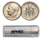 1994-P Roosevelt Dime 50-Coin Roll BU