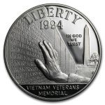 1994-P Vietnam Veterans Memorial $1 Silver Commem Prf (Box & COA)