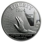 1994-P Vietnam Veterans Memorial $1 Silver Proof (Capsule Only)