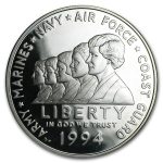1994-P Women in Military $1 Silver Commem Proof (Capsule only)
