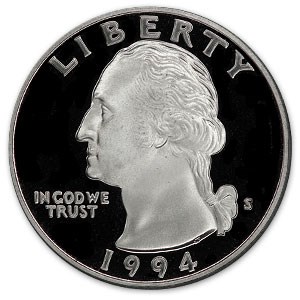 1994-S Washington Quarter Gem Proof