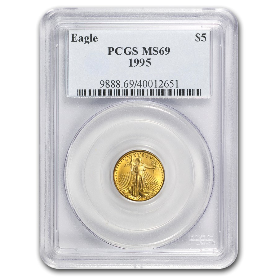 1995 1/10 oz American Gold Eagle MS-69 PCGS