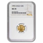 1995 1/10 oz American Gold Eagle MS-70 NGC