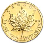 1995 Canada 1/10 oz Gold Maple Leaf BU
