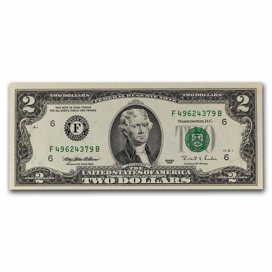 1995 (F-Atlanta) $2.00 FRN AU (Fr#1936-F)