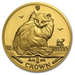 1995 Isle of Man 1 oz Gold Turkish Cat BU