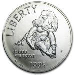 1995-P Civil War $1 Silver Commem BU (Capsule Only)